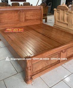 Mẫu giường ngủ chữ X gỗ hương đá nam phi 1m8 * 2m