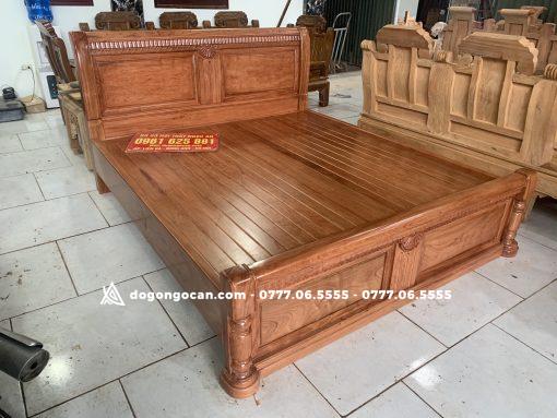Mẫu giường ngủ chữ X gỗ hương đá nam phi 1m8 * 2m