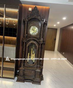 Đồng Hồ Tứ Trụ gỗ mun đuôi công cao 2m3 máy sunny hàn quốc 7 Cây Đồng Hồ Tứ Trụ Gỗ Mun Đuôi Công Nam Phi