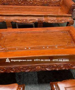 Bộ bàn ghế hoàng gia gỗ hương đá chân 12 tay đặc hàng vip 15 Bộ bàn ghế hoàng gia luxury gỗ hương đá mẫu mới 2024