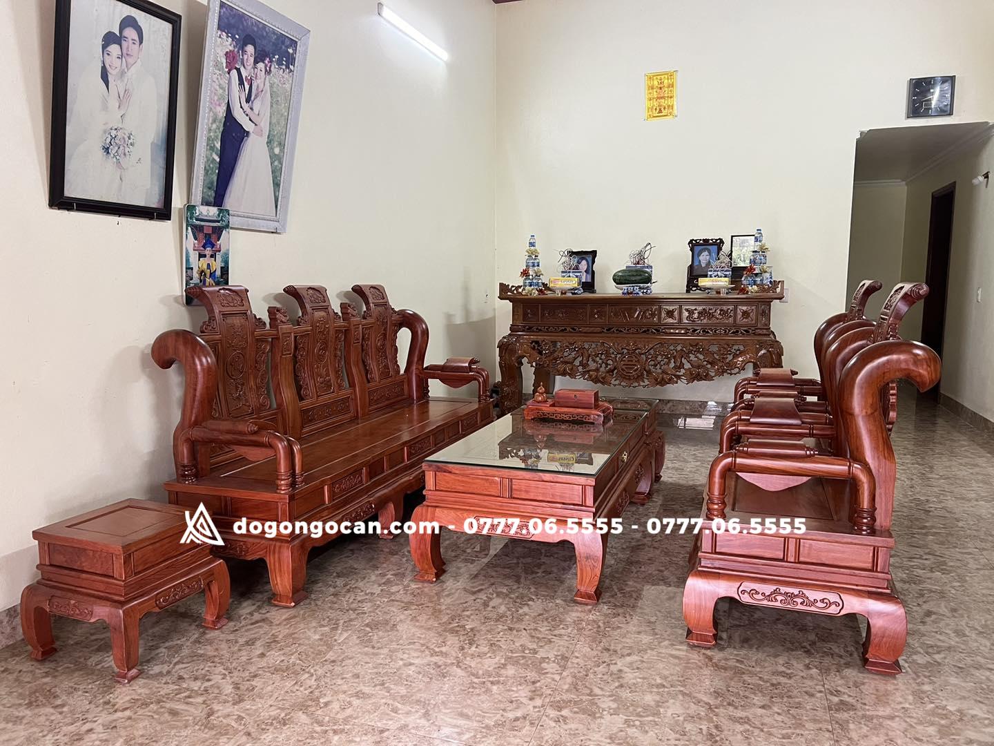 Bộ bàn ghế phòng khách tần thủy hoàng gỗ hương đá nam phi 1 Import placeholder for 7106