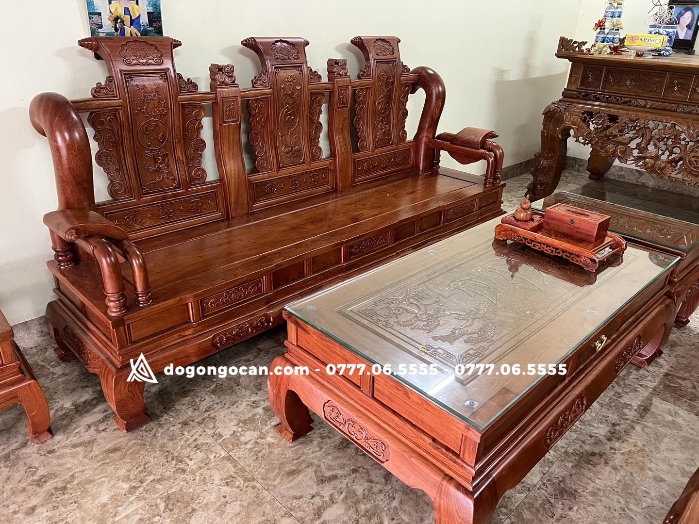 Bộ bàn ghế phòng khách tần thủy hoàng gỗ hương đá nam phi 2 Bộ bàn ghế phòng khách tần thủy hoàng gỗ hương đá nam phi