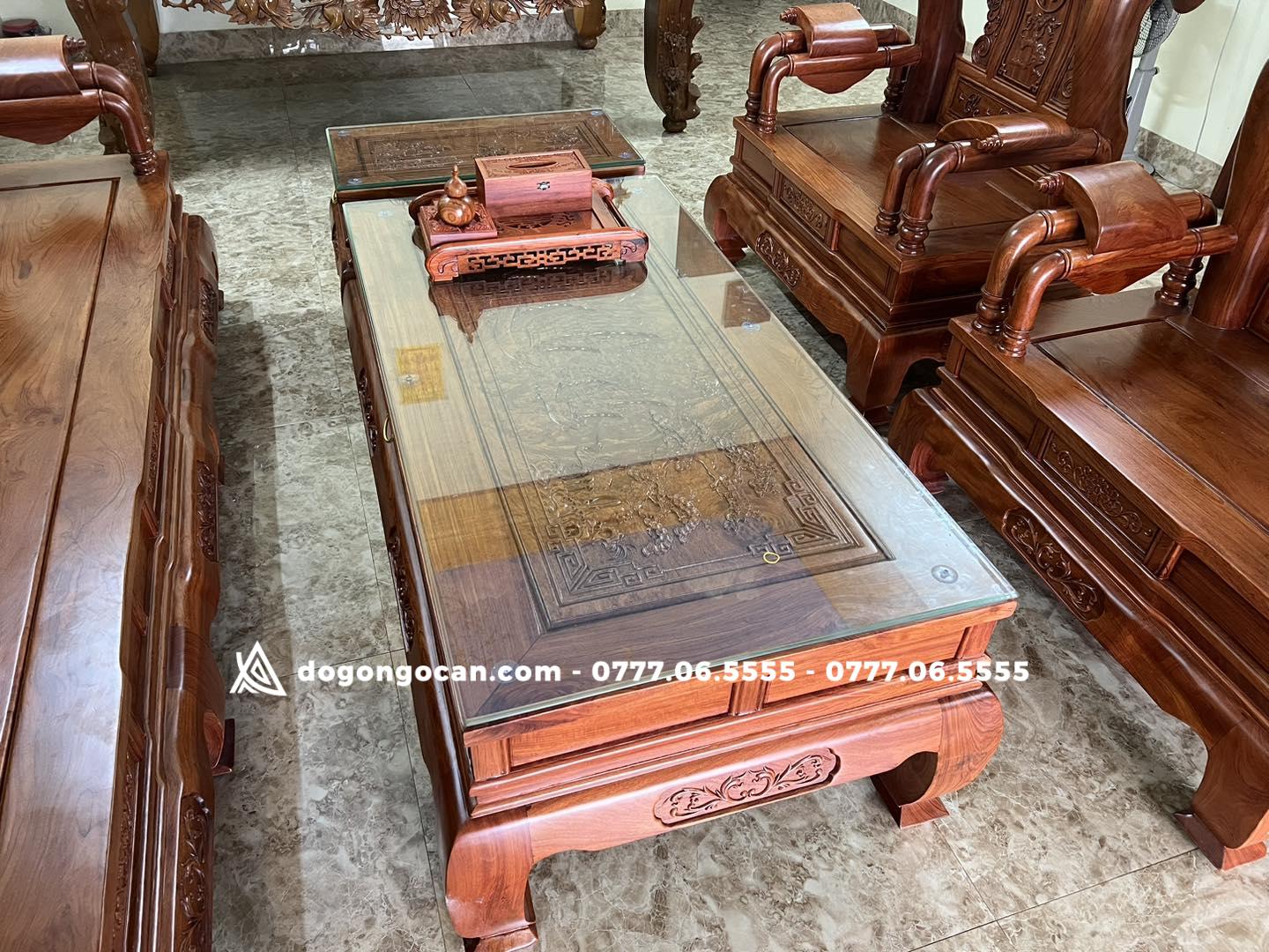 Bộ bàn ghế phòng khách tần thủy hoàng gỗ hương đá nam phi 4 Bộ bàn ghế phòng khách tần thủy hoàng gỗ hương đá nam phi