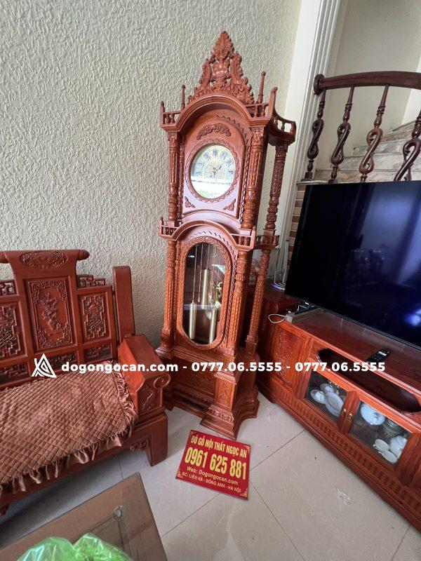Đồng hồ gỗ đứng giá rẻ gỗ hương đá 2 Import placeholder for 5114
