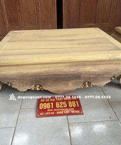 Bộ sập chân quỳ dạ cá gỗ gụ nam phi màu chín mận 1m6*2m 16 Bộ sập chân quỳ dạ cá gỗ gụ nam phi màu chín mận 1m6*2m