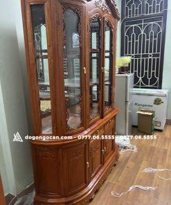 Tủ rượu bán nguyệt 4 cánh 1m8 I Gỗ Hương Đá Nam Phi 17 Tủ rượu bán nguyệt 4 cánh 1m8 I Gỗ Hương Đá Nam Phi