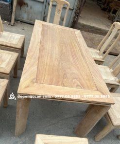 Bộ bàn ăn mẫu mới 6 ghế gỗ gõ đỏ phong cách hiện đại (Chú Minh, Hải Phòng)