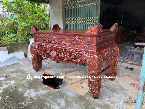 Sập Thờ Mai Điểu Chân 24  Gỗ Gụ Lào đục thủ công 100%