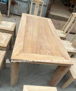 Bộ bàn ăn mẫu mới 6 ghế gỗ gõ đỏ phong cách hiện đại (Chú Minh, Hải Phòng)