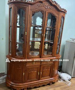 Tủ rượu bán nguyệt 4 cánh 1m8 I Gỗ Hương Đá Nam Phi 12 Tủ rượu bán nguyệt 4 cánh 1m8 I Gỗ Hương Đá Nam Phi