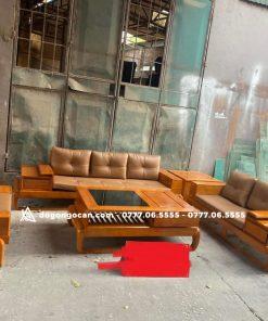 Sofa góc zito chân đùi gà gỗ sồi nga phun màu trần kèm da hàn quốc 17 Sofa góc zito chân đùi gà gỗ sồi nga phun màu trần kèm da hàn quốc