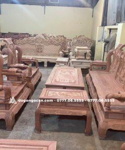 Bộ Tần Thuỷ Hoàng Gỗ Hương Đá tay 12 cột liền , yếm liền hàng khuôn 4 ván 2 29 Bộ Tần Thuỷ Hoàng Gỗ Hương Đá tay 12 cột liền , yếm liền hàng khuôn 4 ván 2