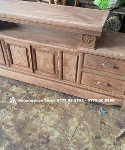 Kệ tivi VÁT gỗ Hương Đá dài 2m4