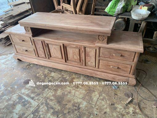 Kệ tivi VÁT gỗ Hương Đá dài 2m4