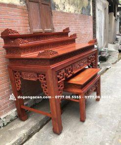 Mẫu án gian 3 tầng mẫu triện sen gỗ sồi nga chân 12 13 Mẫu án gian 3 tầng mẫu triện sen gỗ sồi nga chân 12