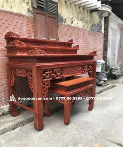 Mẫu án gian 3 tầng mẫu triện sen gỗ sồi nga chân 12 12 Mẫu án gian 3 tầng mẫu triện sen gỗ sồi nga chân 12