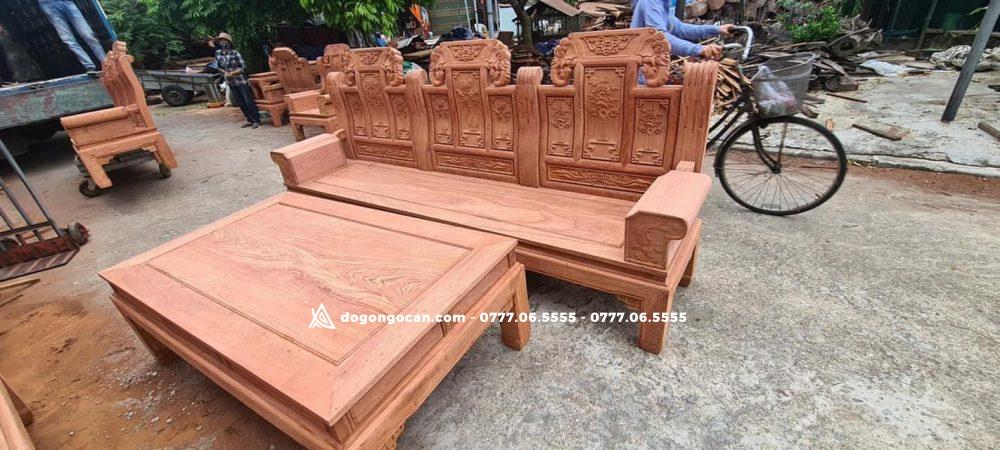 Bộ bàn ghế Âu Á Chương Voi gỗ Hương Đá 10 Bộ bàn ghế Âu Á Chương Voi gỗ Hương Đá