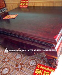 Sập trơn chân quỳ 1m8x2m2 gỗ hương đỏ Nam Phi cực đẹp (Anh Quỳnh, Hưng Yên)