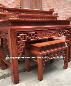 Mẫu án gian 3 tầng mẫu triện sen gỗ sồi nga chân 12 10 Mẫu án gian 3 tầng mẫu triện sen gỗ sồi nga chân 12