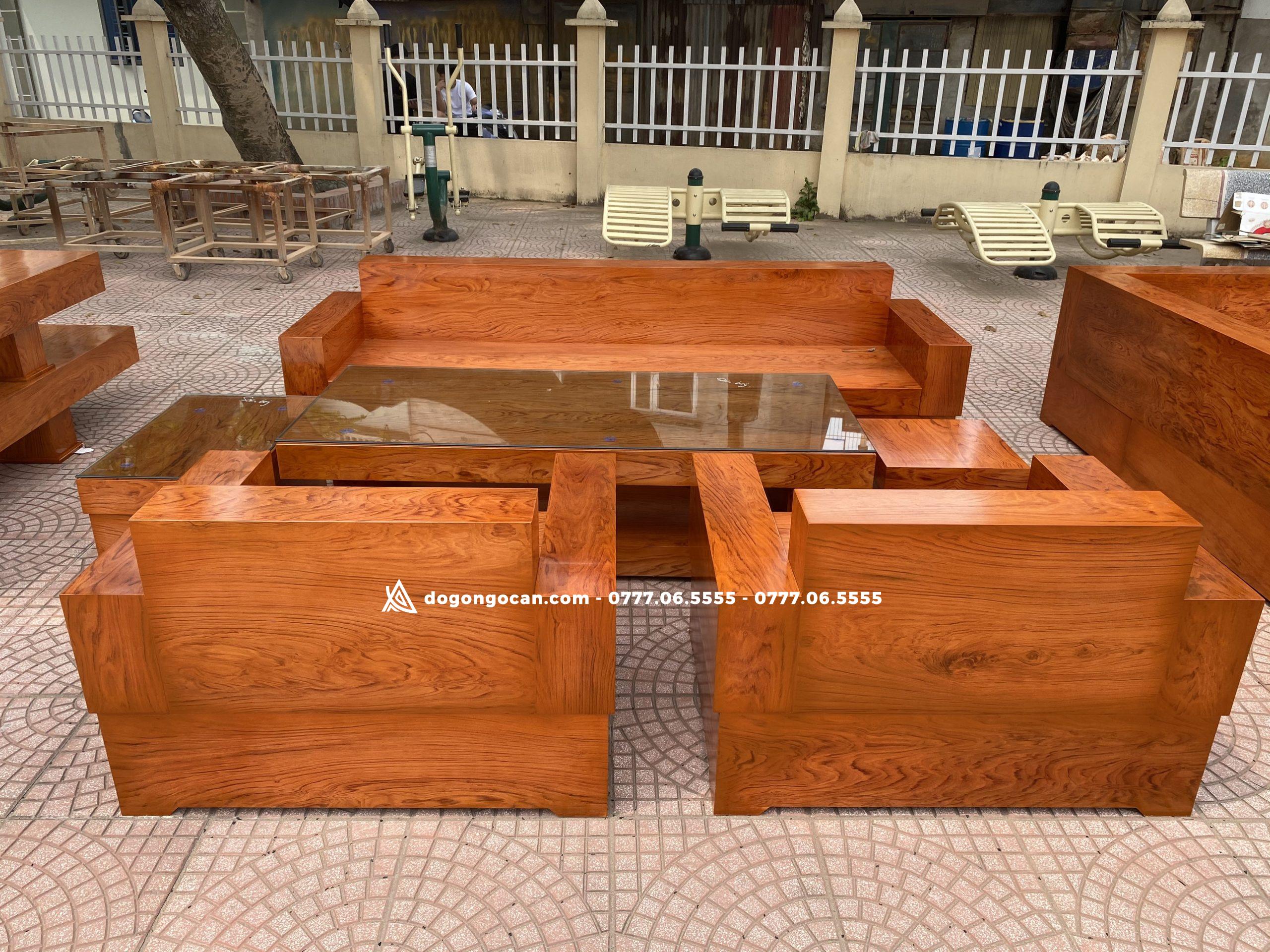 Bộ bàn ghế phòng khách sofa đối gỗ hương đá nam phi đóng hộp 10 Bộ bàn ghế phòng khách sofa đối gỗ hương đá nam phi đóng hộp