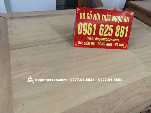 Sập Nằm Chân Quỳ Đục Ngũ Phúc Gỗ Gụ kt 1m6 * 2m chân 24