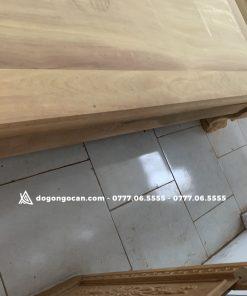 Sập Ngũ Phúc gỗ Gụ Nam Phi hàng nghệ nhân đục chọn vân gỗ ( 1m8 * 2m2 ) 20 Sập Nằm Chân Quỳ Đục Ngũ Phúc Gỗ Gụ kt 1m6 * 2m chân 24