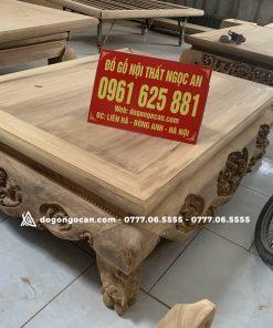 Sập gỗ gụ Nam Phi đục ba bông kênh bong cực đẹp 20 Sập gỗ gụ Nam Phi đục ba bông kênh bong cực đẹp