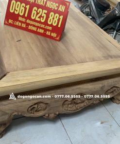 Sập gỗ gụ Nam Phi đục ba bông kênh bong cực đẹp 18 Sập gỗ gụ Nam Phi đục ba bông kênh bong cực đẹp