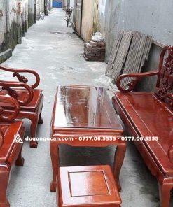 Bộ bàn ghế guột gỗ nhãn phun PU