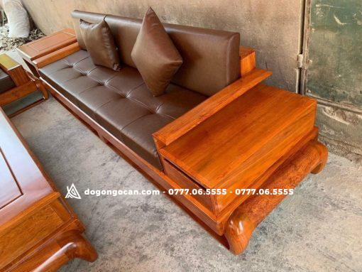Bộ bà ghế sofa gỗ chân xoăn gỗ hương đá nam phi cao cấp ( anh Minh – Phú Thọ)