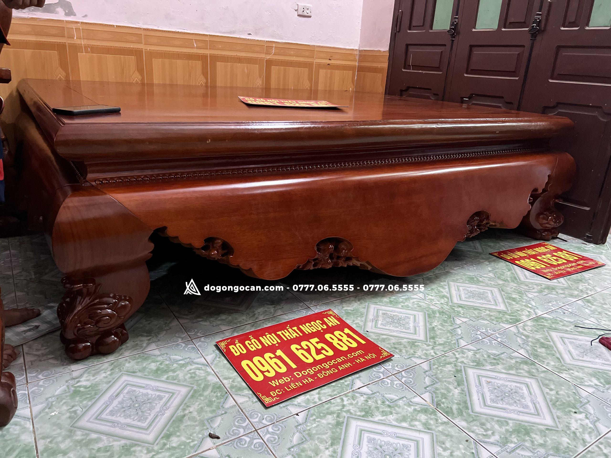 Sập trơn chân quỳ dạ cá 1m8 * 2m2 gỗ gụ Nam Phi hàng cổ liền – anh Doanh (Hà Nam) 8 Sập trơn chân quỳ dạ cá 1m8 * 2m2 gỗ gụ Nam Phi hàng cổ liền – anh Doanh (Hà Nam)