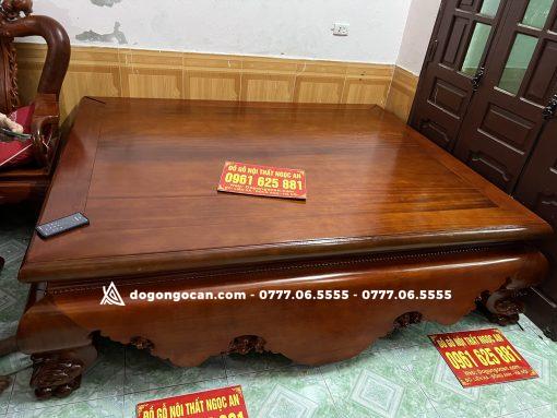 Bộ sập chân quỳ dạ cá gỗ gụ nam phi 1m6*2m