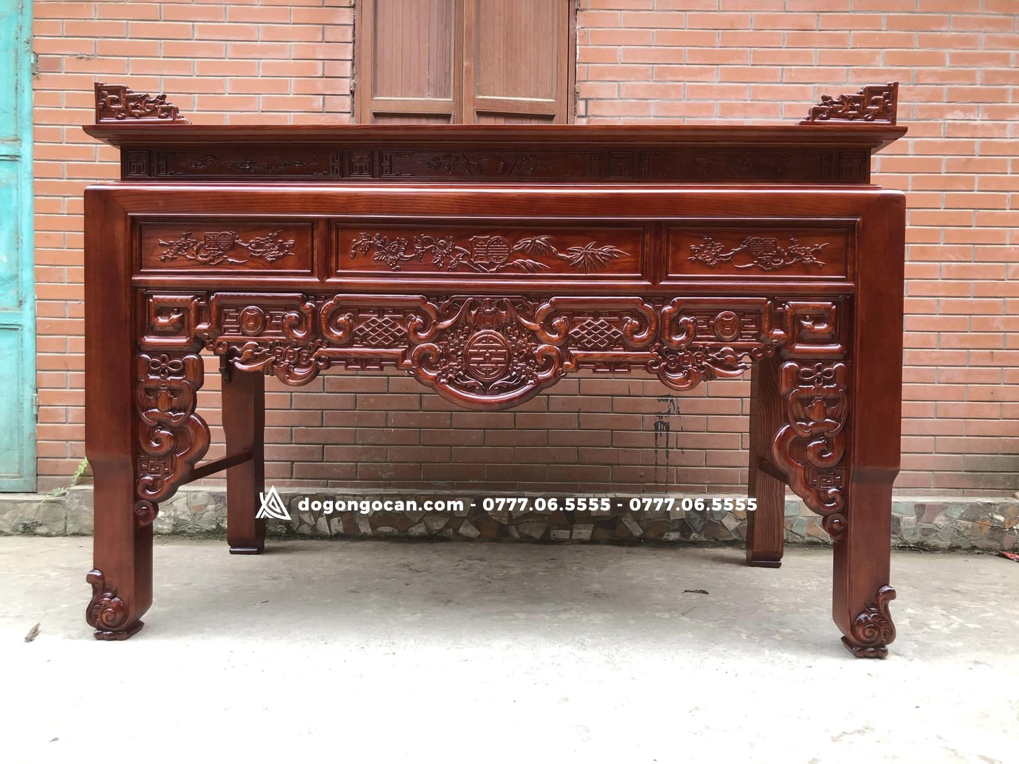 Án gian dạ ngũ phúc kim tiền chân hoa chân 12 gỗ sồi nga 1 Import placeholder for 7452