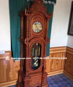 Đồng hồ đứng phòng khách gỗ hương đá nam phi 7 Đồng hồ đứng phòng khách gỗ hương đá nam phi