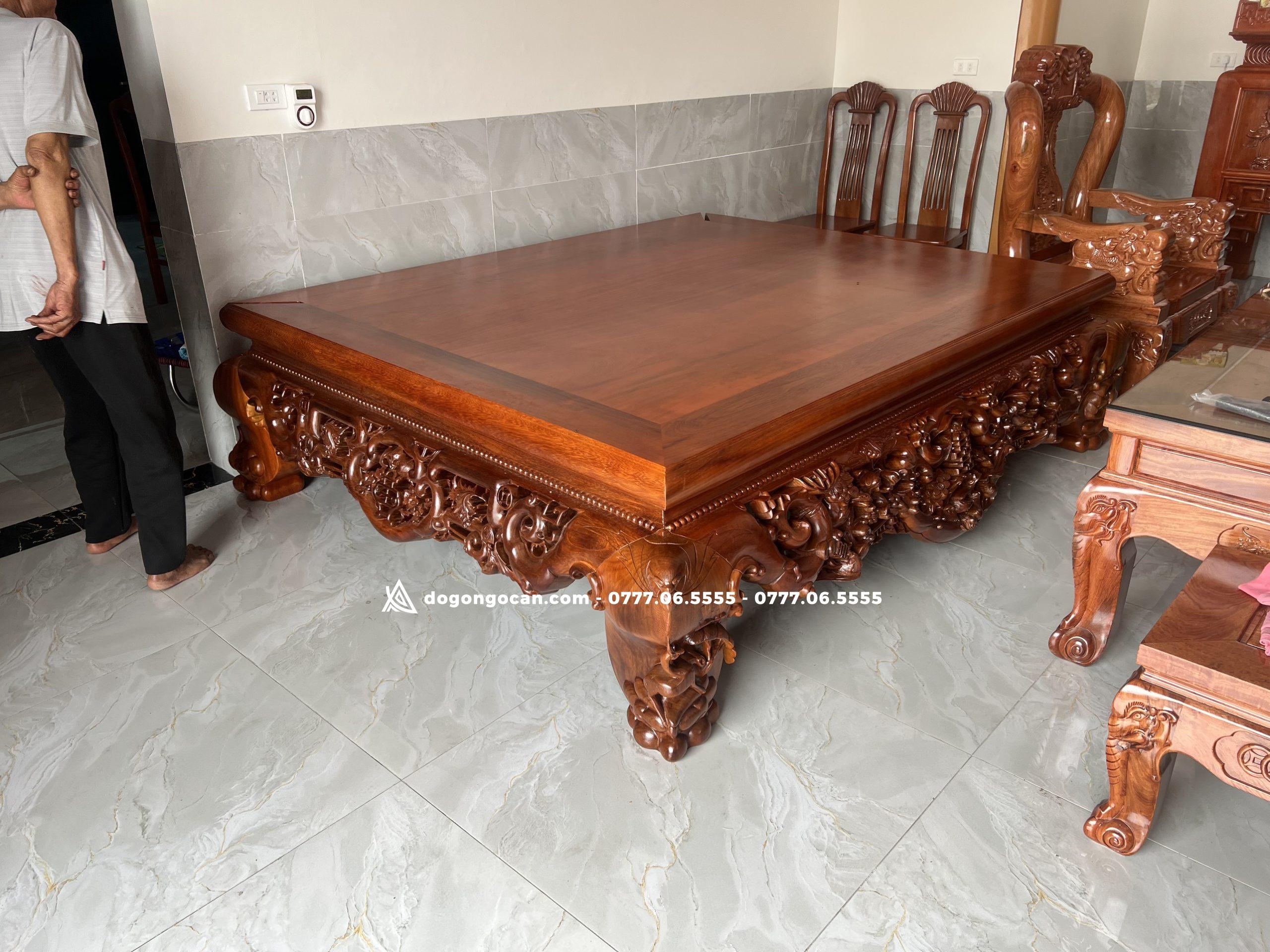 Sập Ngũ Phúc gỗ Gõ hàng nghệ nhân đục chọn vân gỗ – chú Quang (Ninh Bình) 5 Sập Ngũ Phúc gỗ Gõ hàng nghệ nhân đục chọn vân gỗ – chú Quang (Ninh Bình)