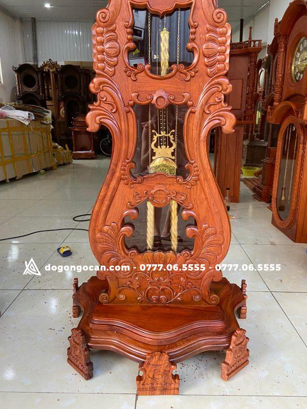 Đồng hồ hoa lá tây gỗ hương đá Nam Phi Cao Cấp 1m7 4 Đồng hồ hoa lá tây gỗ hương đá Nam Phi Cao Cấp 1m7
