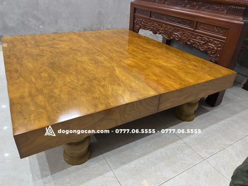 Bộ sập chiếu ngựa gỗ cẩm vàng nam phi đóng hộp giá rẻ