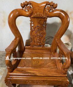 Bộ bàn ghế Minh Quốc đào gỗ Hương đá tay cột 12 8 Bộ bàn ghế Minh Quốc đào gỗ Hương đá tay cột 12