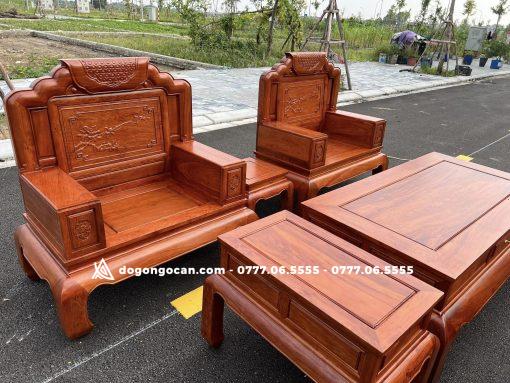 Bộ bàn ghế quốc sắc thiên hương gỗ hương đá nam phi