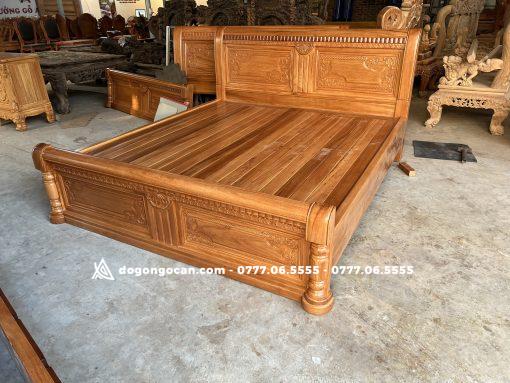 Giường Ngủ Mẫu Chữ X Hiện Đại ( gỗ hương đá )