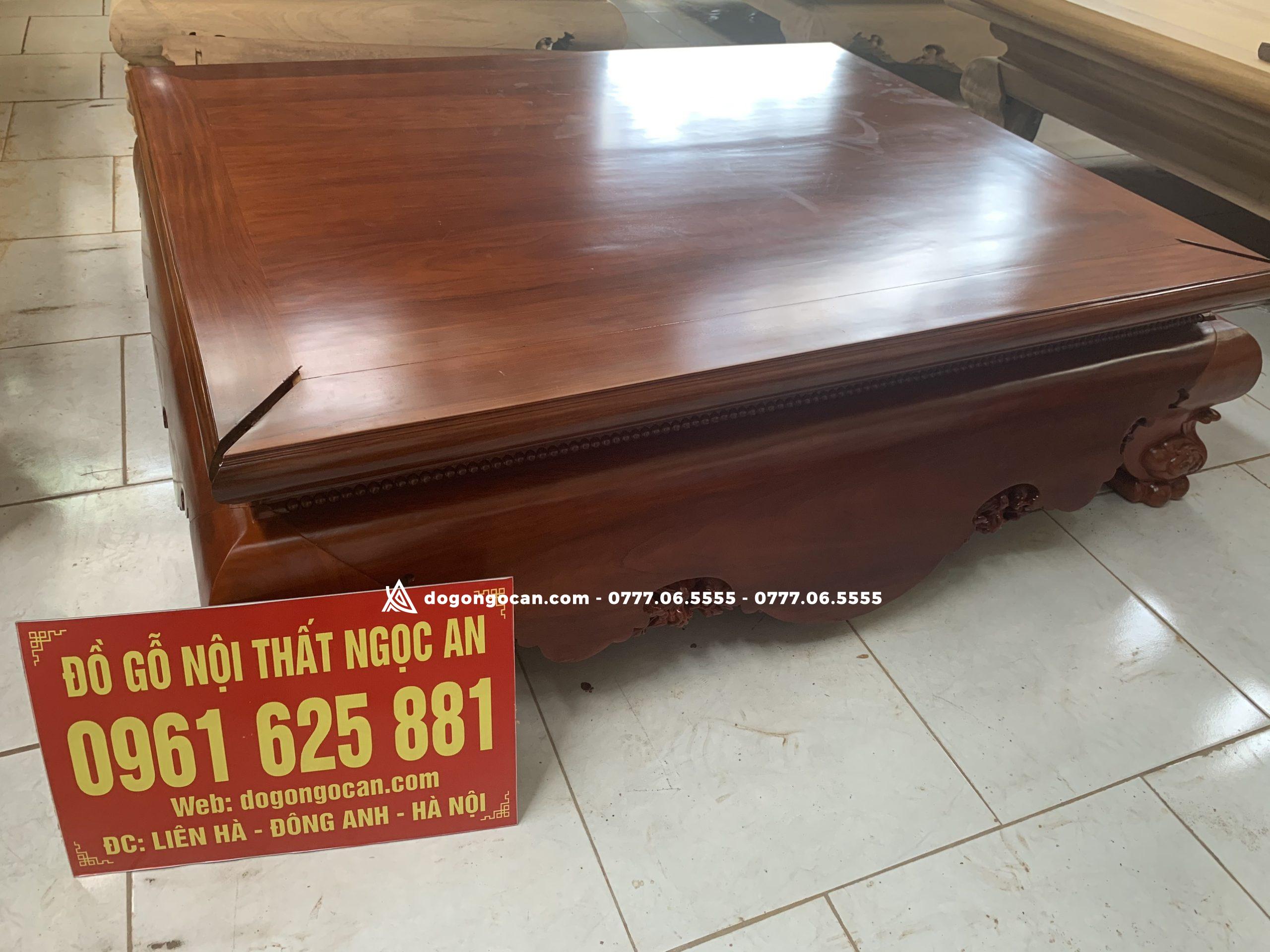 Sập trơn chân quỳ dạ cá 1m8x2m2 gỗ gụ nam phi VIP (bác Ngân, Hạ Long) 1 Import placeholder for 5336