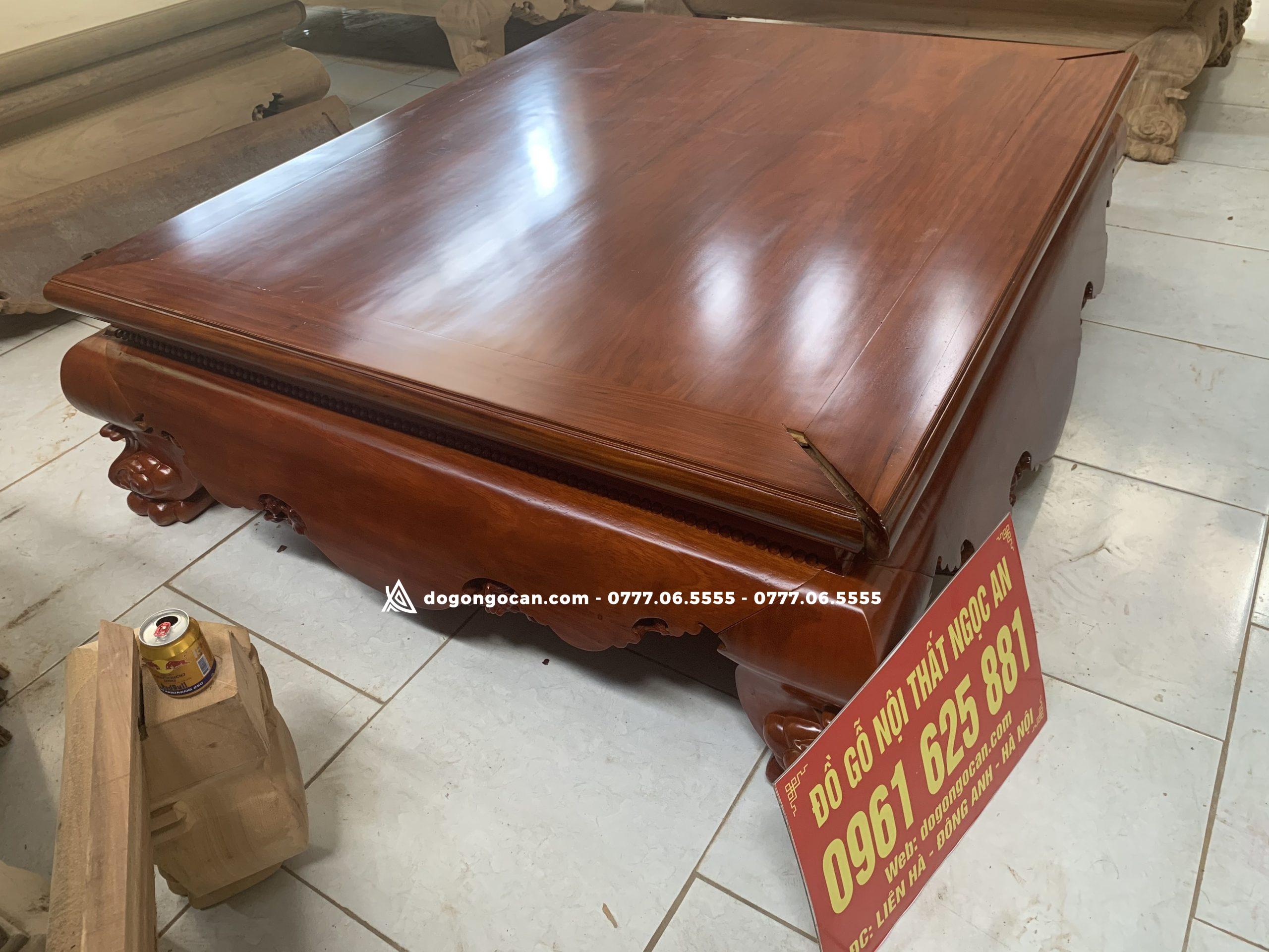 Sập trơn chân quỳ dạ cá 1m8x2m2 gỗ gụ nam phi VIP (bác Ngân, Hạ Long) 4 Sập trơn chân quỳ dạ cá 1m8x2m2 gỗ gụ nam phi VIP (bác Ngân, Hạ Long)