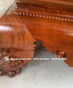 Sập trơn chân quỳ dạ cá 1m8x2m2 gỗ gụ nam phi VIP (bác Ngân, Hạ Long) 12 Sập trơn chân quỳ dạ cá 1m8x2m2 gỗ gụ nam phi VIP (bác Ngân, Hạ Long)