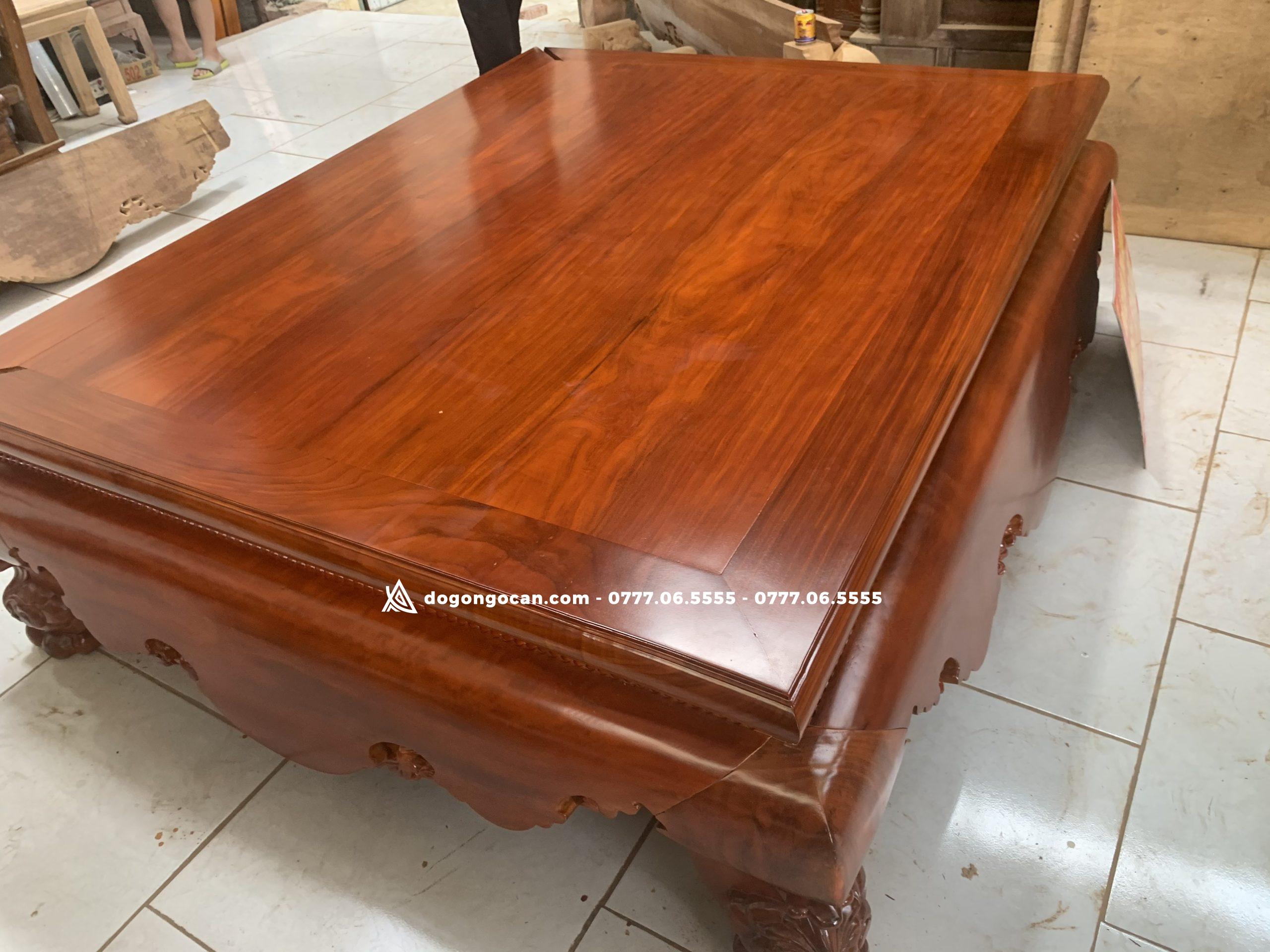 Sập trơn chân quỳ dạ cá 1m8x2m2 gỗ gụ nam phi VIP (bác Ngân, Hạ Long) 7 Sập trơn chân quỳ dạ cá 1m8x2m2 gỗ gụ nam phi VIP (bác Ngân, Hạ Long)