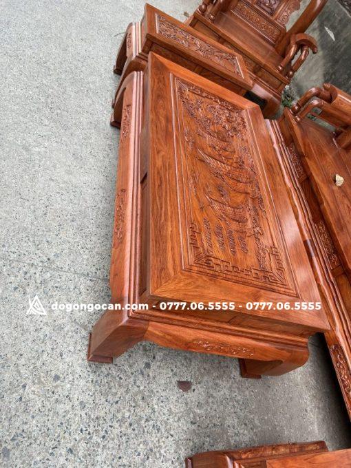 Bộ Tần Thủy Hoàng Gỗ Hương Đá Hàng K4V2 Hàng Đoản 6 Chân