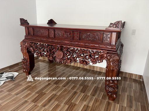 Sập thờ mai điểu gỗ mít