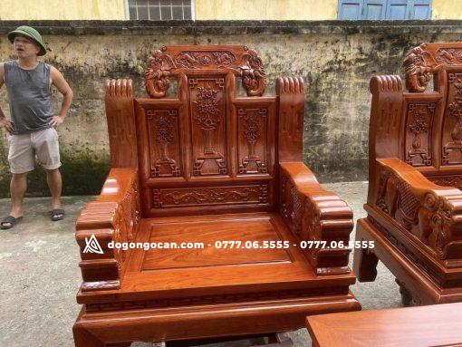 Bàn Ghế Âu Á Trương Voi Tay Đặc gỗ Hương Đá Hàng Vip Tuyển Chọn Vân