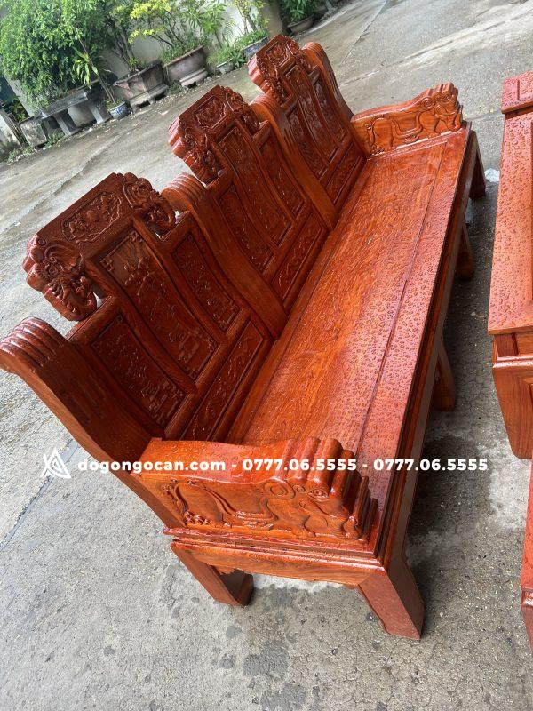 Bộ bàn ghế phòng khách âu á chương voi tay đặc gỗ hương đá 8 Bộ bàn ghế phòng khách âu á chương voi tay đặc gỗ hương đá