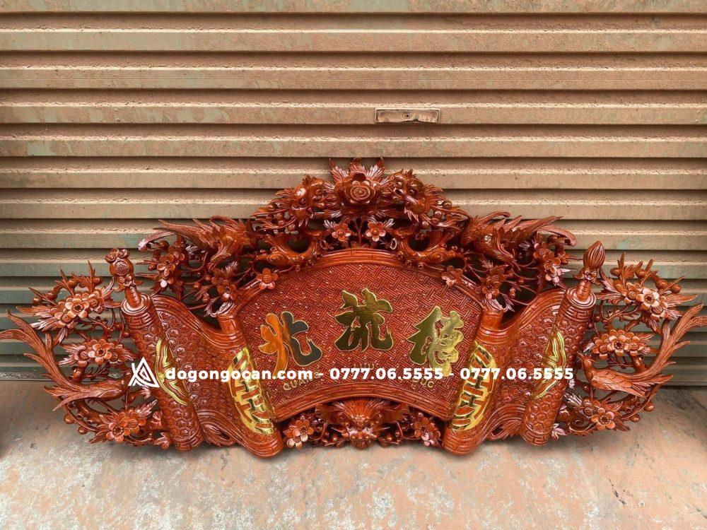 Cuốn Thư Câu Đối Gỗ Hương đá Nam Phi 4 Cuốn Thư Câu Đối Gỗ Hương đá Kích Thước Cuốn Thư 197x87x4, Câu Đối 197x28x4