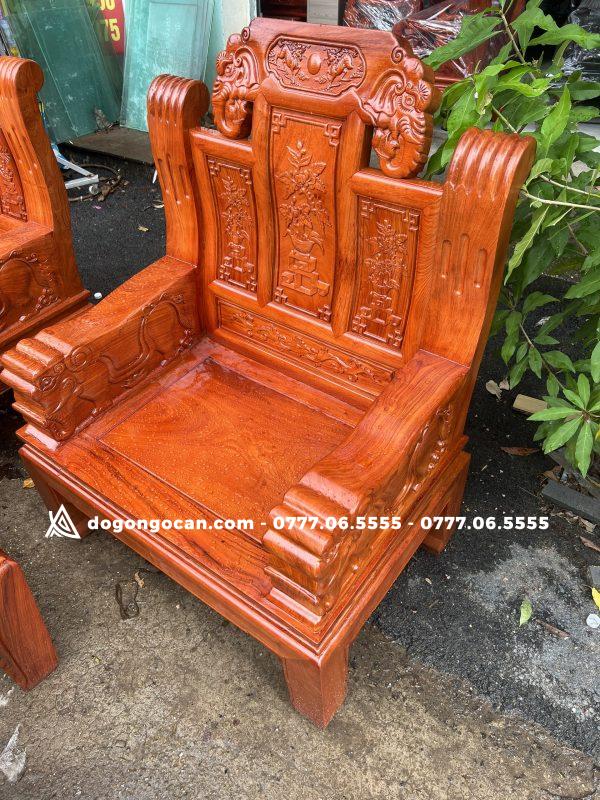 Bộ bàn ghế phòng khách âu á chương voi tay đặc gỗ hương đá 6 Bộ bàn ghế phòng khách âu á chương voi tay đặc gỗ hương đá